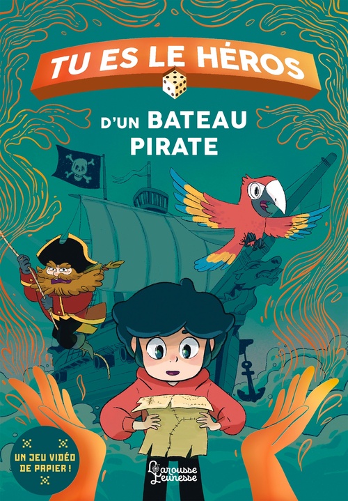 Couverture ebook de Tu es le héros du bateau pirate, de Richard Normandon