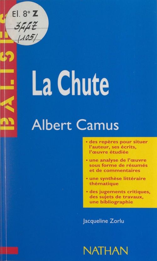 Couverture ebook de La chute, de Jacqueline Zorlu