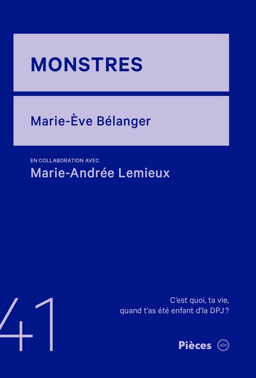 Couverture ebook de Monstres, de Marie-Andree Lemieux, Marie-Eve Belanger