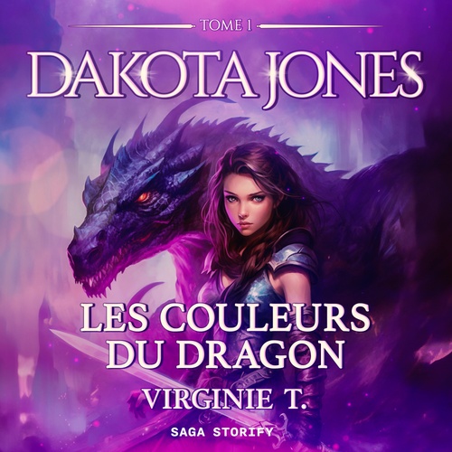 audiobook cover of Dakota Jones Tome 1 : Les Couleurs du dragon, by Virginie T.