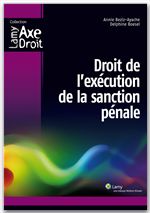 Couverture ebook de Droit de l'exécution de la sanction pénale, de Annie Beziz-ayache, Delphine Boesel