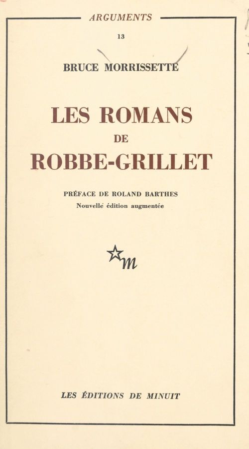 ebook cover of Les romans de Robbe-Grillet, by Bruce Morrissette
