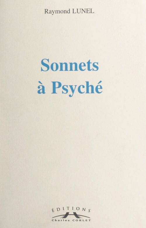 Couverture ebook de Sonnets à Psyché, de Raymond Lunel