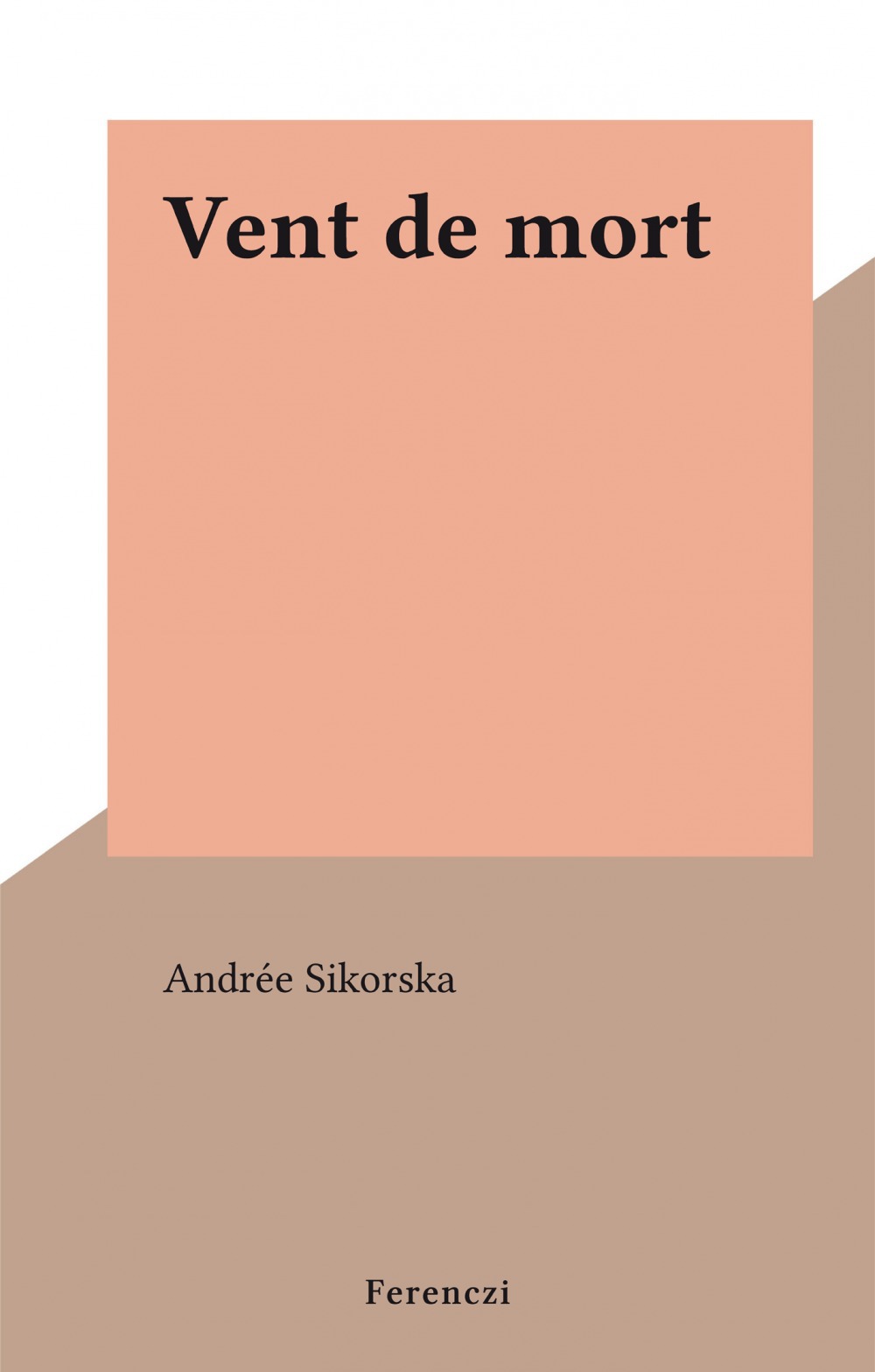 Couverture ebook de Vent de mort, de Andree Sikorska