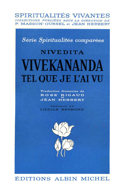 ebook cover of Vivekananda tel que je l'ai vu, by Nivedita