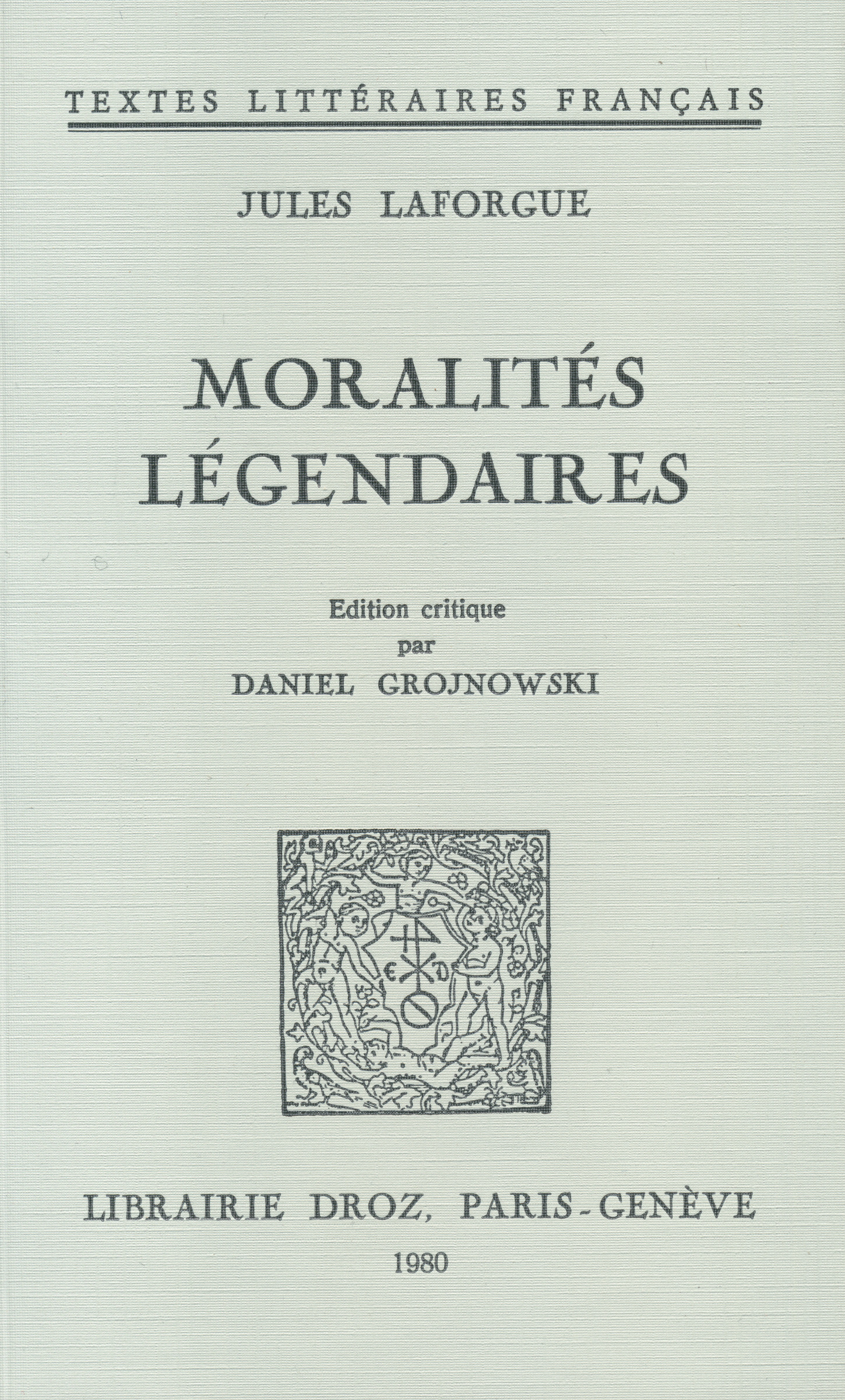 ebook cover of Moralités légendaires, by Laforgue Jules