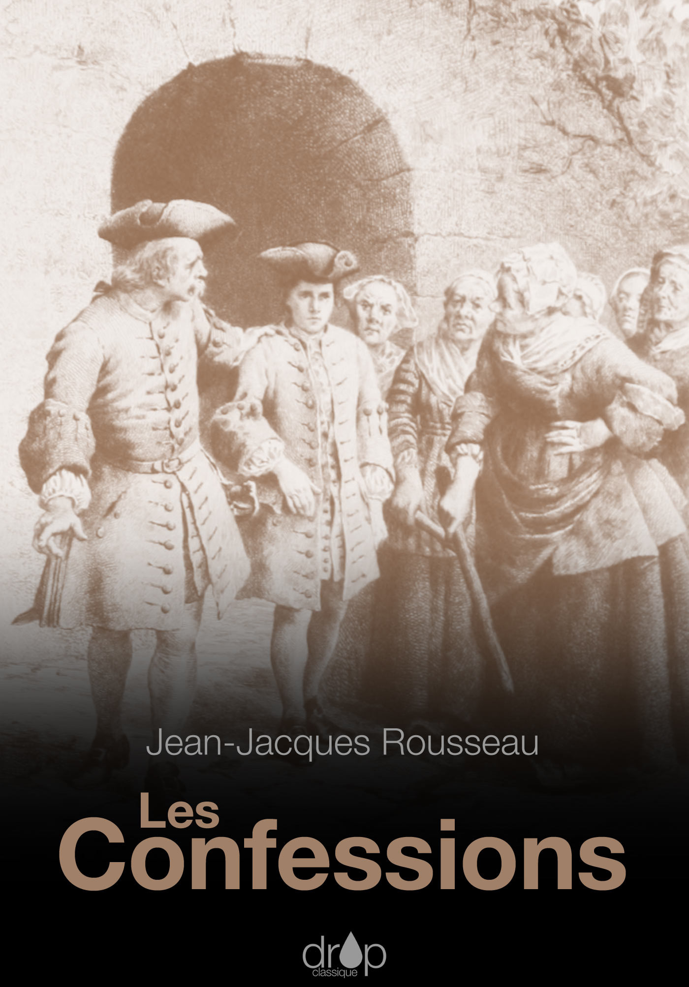 Couverture ebook de Les Confessions, de Jean-Jacques Rousseau