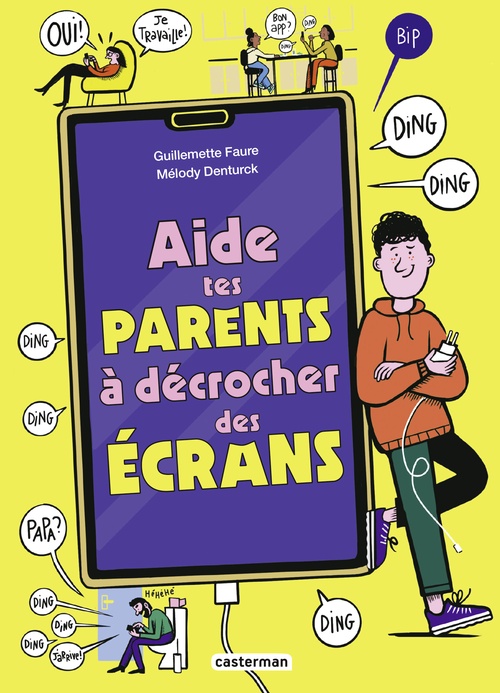 Couverture ebook de Aide tes parents à décrocher des écrans, de Guillemette Faure