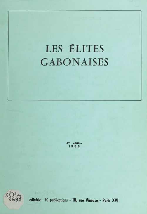ebook cover of Les élites gabonaises, by Ediafric-Ic Publications