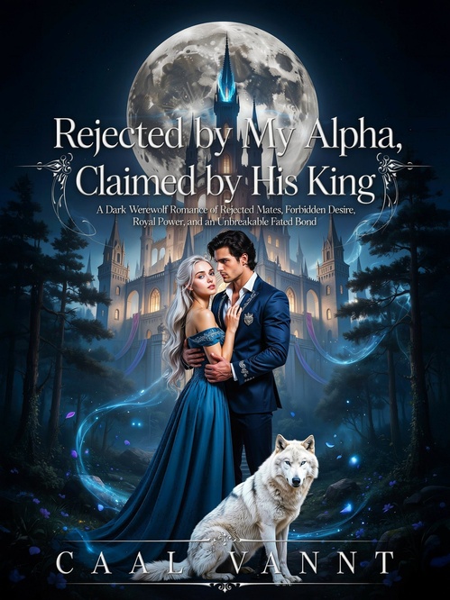 Couverture ebook de Rejected by My Alpha, Claimed by His King, de Caal Vannt