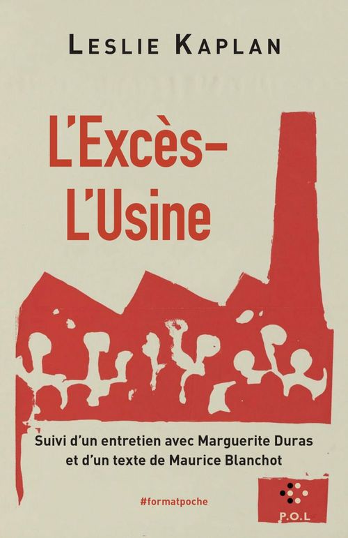 Couverture ebook de L'excès-l'usine, de Leslie Kaplan