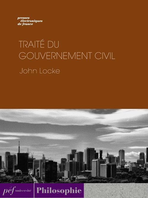 Couverture ebook de Traité du gouvernement civil, de John Locke