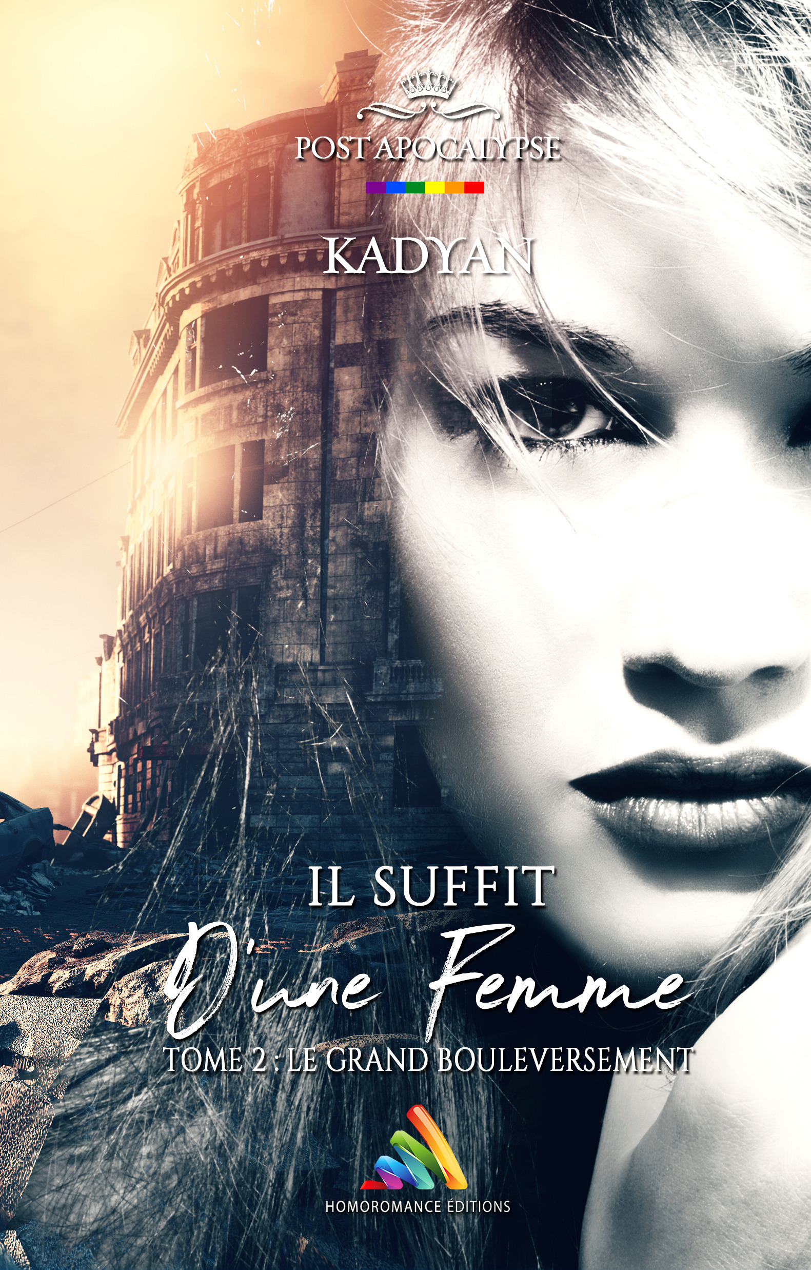 Couverture ebook de Il suffit d´une femme - Tome 2 : Le grand bouleversement | Livre lesbien, roman lesbien, de Kadyan