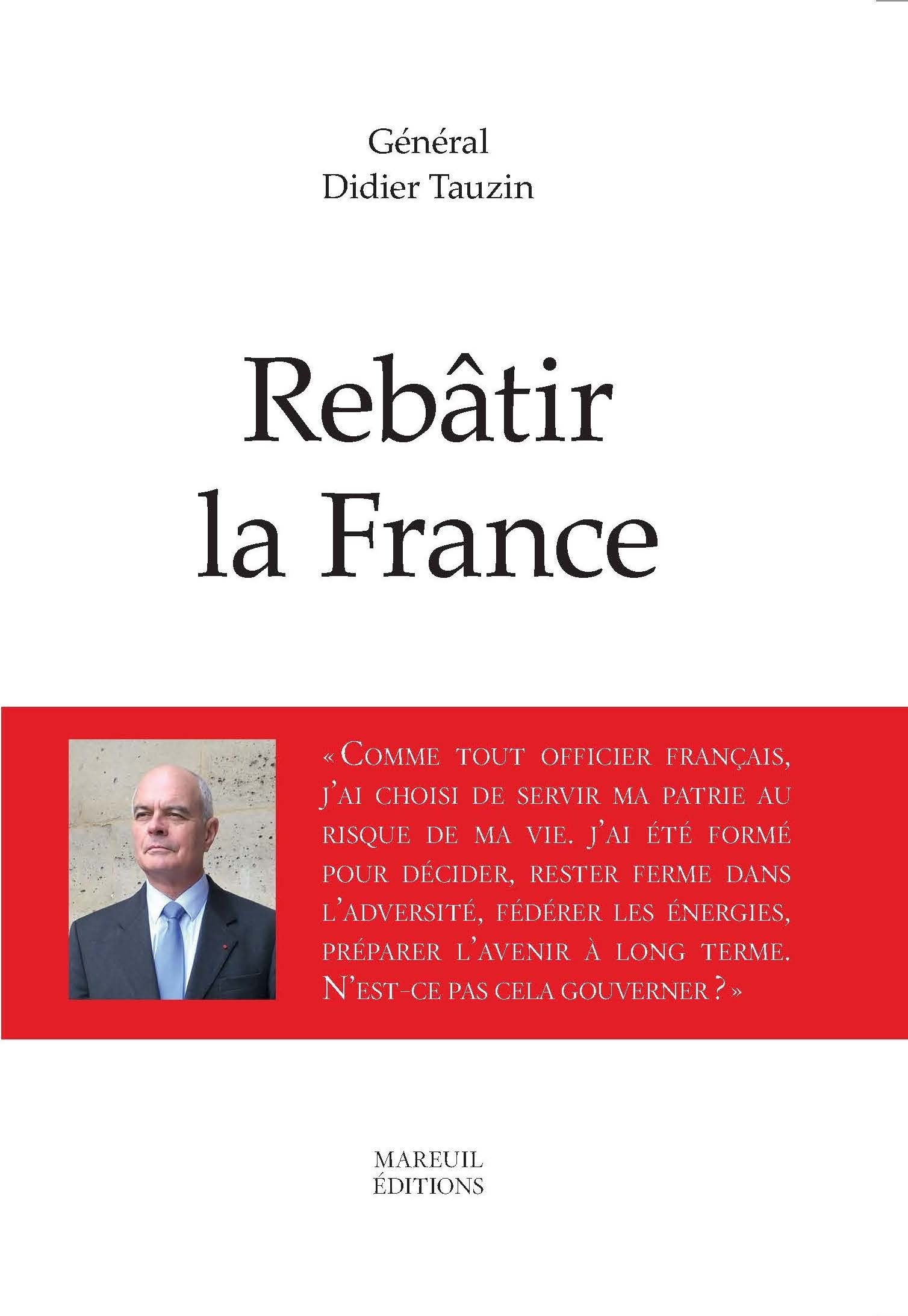Couverture ebook de Rebâtir la France, de Didier Tauzin