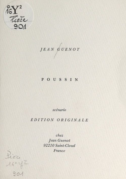Couverture ebook de Poussin, de Jean Guénot