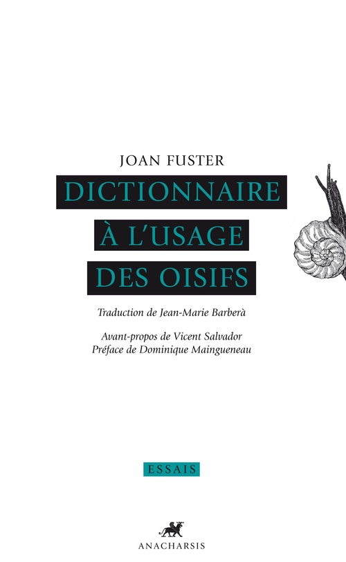 Couverture ebook de Dictionnaire à l´usage des oisifs, de Joan Fuster