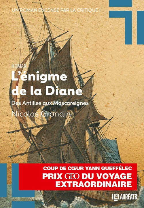 Couverture ebook de L'énigme de la Diane - des Antilles aus Mascareignes - Tome 2, de Nicolas Grondin