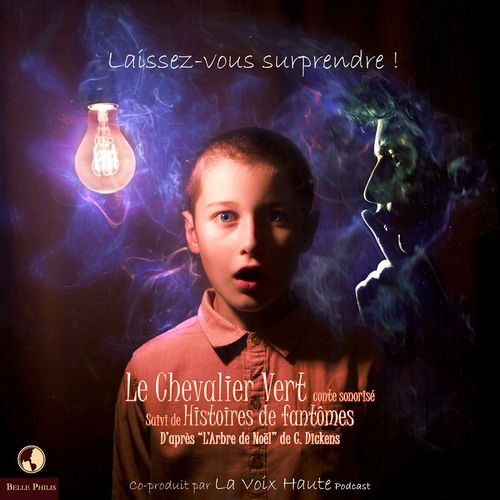 audiobook cover of Le chevalier vert et autres histoires de fantômes, by Charles Dickens