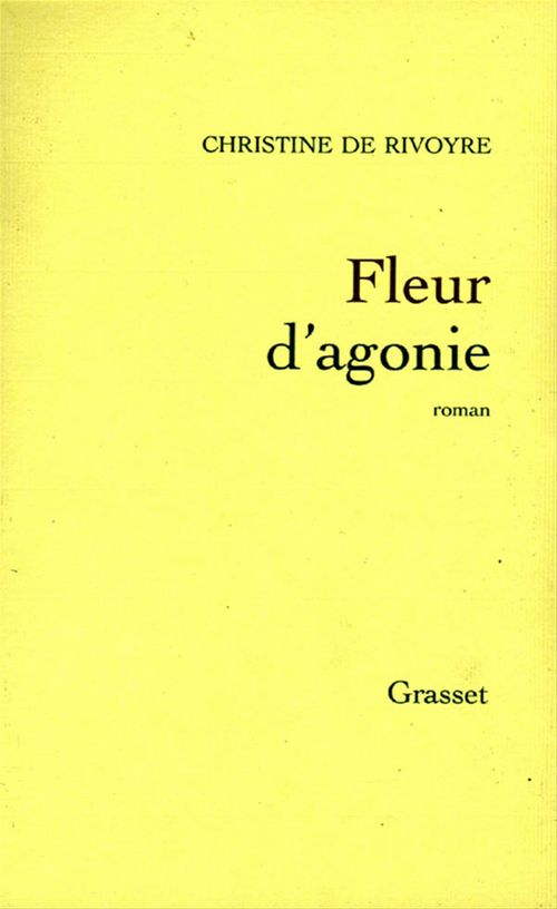 ebook cover of Fleur d'agonie, by Christine de Rivoyre