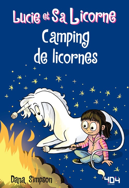 ebook cover of Lucie et sa licorne - Camping de licornes, by Dana Simpson