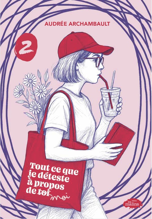 Couverture ebook de Tout ce que je déteste à propos de moi - Tome 2, de Audrée Archambault