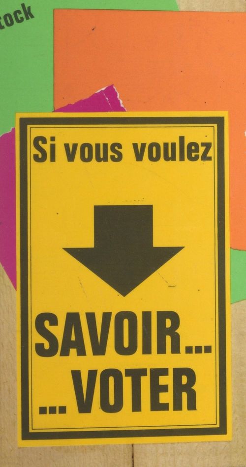 Couverture ebook de Si vous voulez savoir voter, de Francois-Michel Gonnot