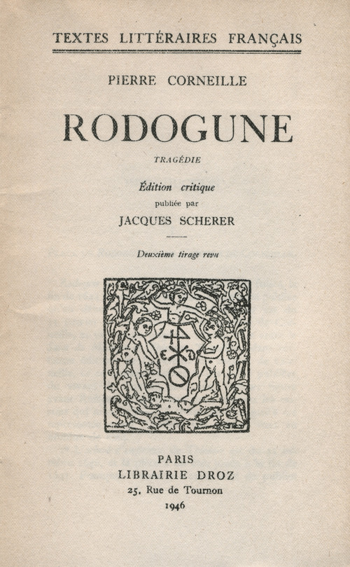 Couverture ebook de Rodogune, de Pierre Corneille