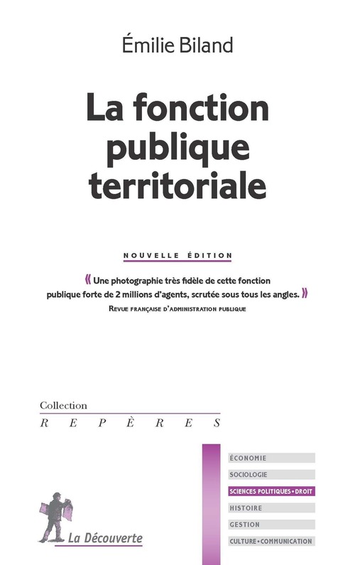 Couverture ebook de La fonction publique territoriale (Nouvelle édition), de Émilie Biland