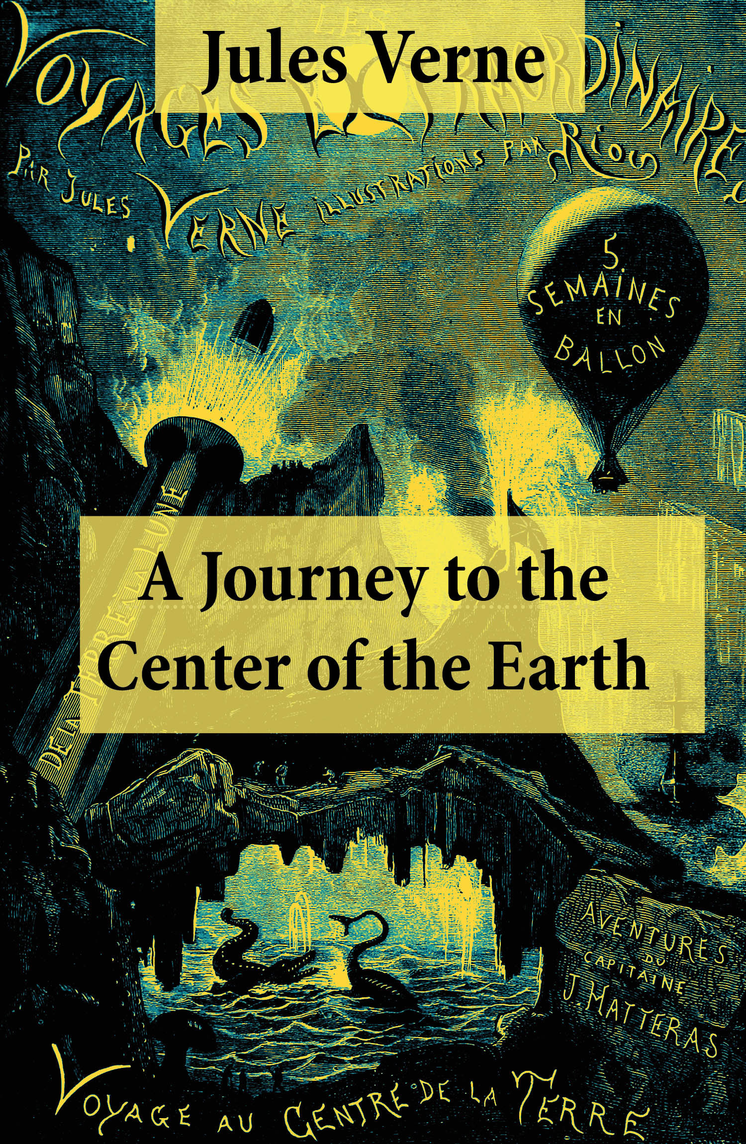 Couverture ebook de A Journey to the Center of the Earth, de Jules Verne