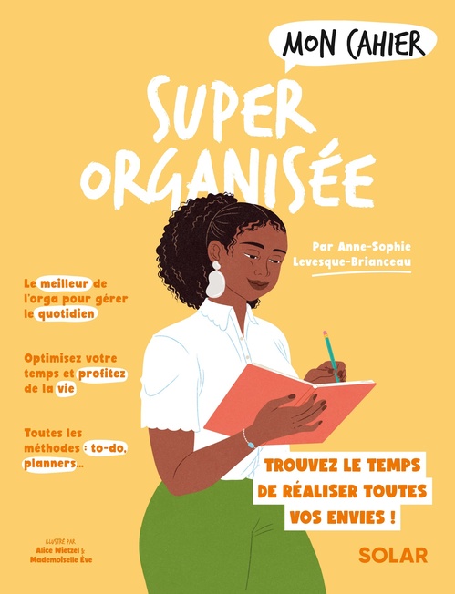Couverture ebook de Mon cahier Super organisée, de Anne-Sophie Levesque-Brianceau