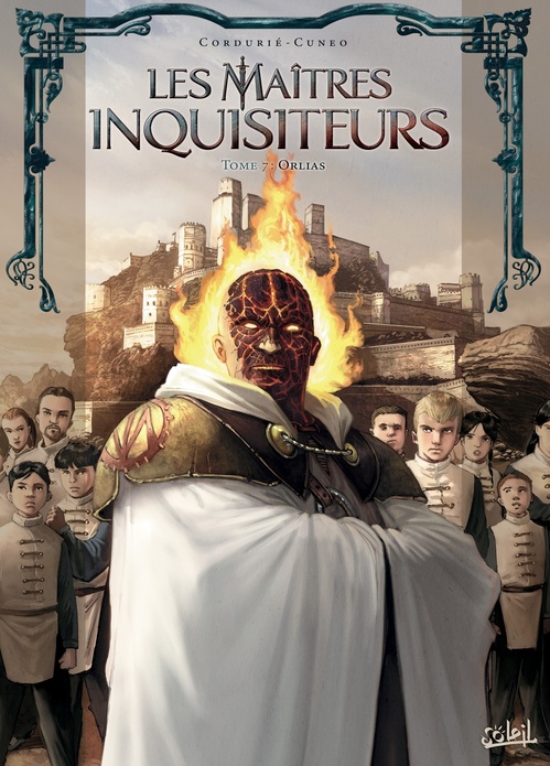 Couverture ebook de Les Maîtres inquisiteurs T07 - Orlias, de Sylvain Cordurie