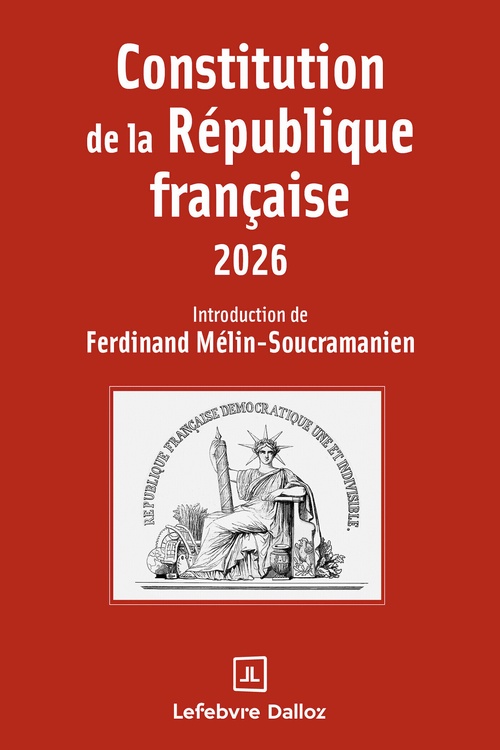 ebook cover of Constitution de la République française 2026, by Ferdinand Mélin-Soucramanien