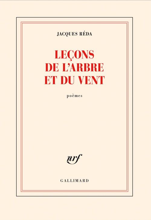Couverture ebook de Leçons de l'arbre et du vent, de Jacques Réda
