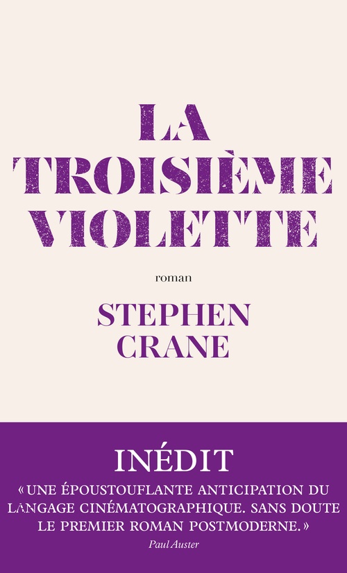 ebook cover of La troisième violette, by Stephen Crane