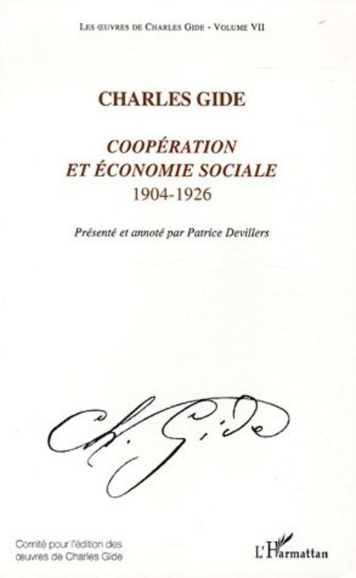 ebook cover of Coopération et économie sociale, by Charles Gide