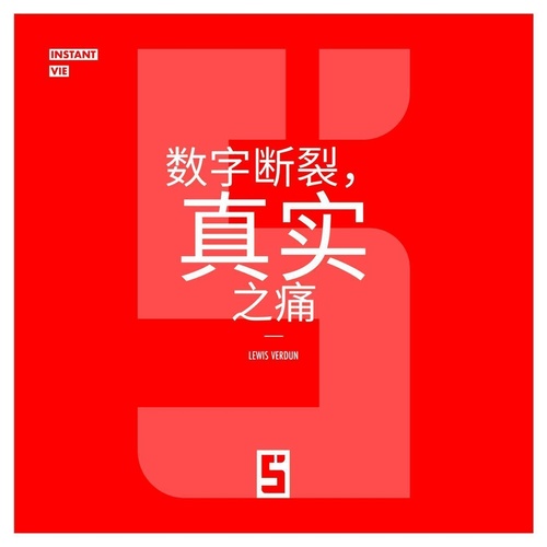 Couverture ebook de Ruptures digitales, peines réelles (version chinois mandarin), de Lewis Verdun