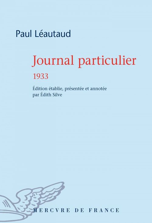 ebook cover of Journal particulier. 1933, by Paul Léautaud