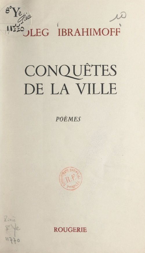 Couverture ebook de Conquêtes de la ville, de Oleg Ibrahimoff