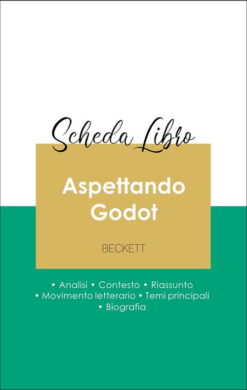 Couverture ebook de Scheda libro Aspettando Godot (analisi letteraria di riferimento e riassunto completo), de Samuel Beckett