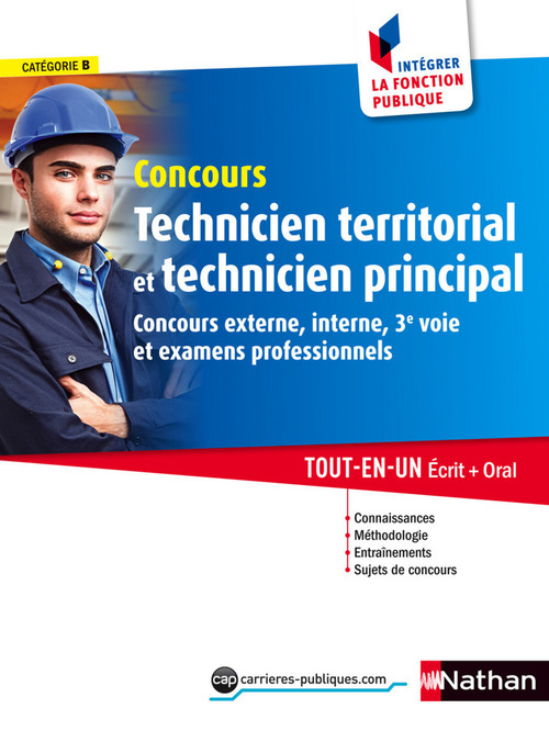 ebook cover of Concours Technicien territorial et Technicien principal : ePub 3 FL Intégrer la fonction publique, by Collectif
