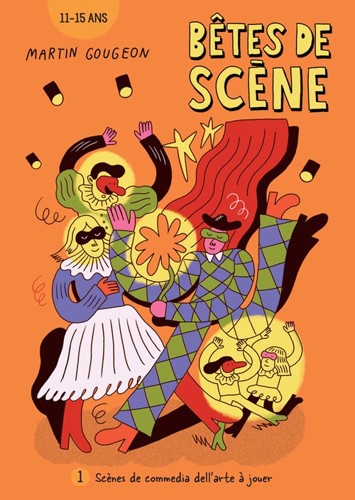Couverture ebook de Scènes de commedia dell'arte à jouer, de Martin Gougeon