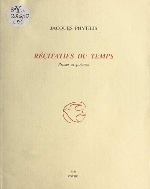 Couverture ebook de Récitatifs du temps : proses et poèmes, de Phytilis