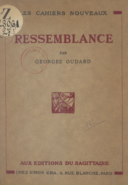 Couverture ebook de Ressemblance, de Georges Oudard