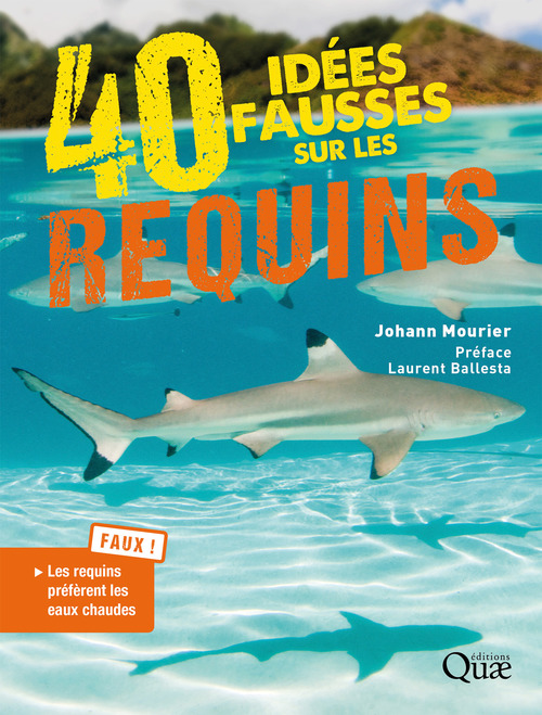 Couverture ebook de 40 idées fausses sur les requins, de Johann Mourier