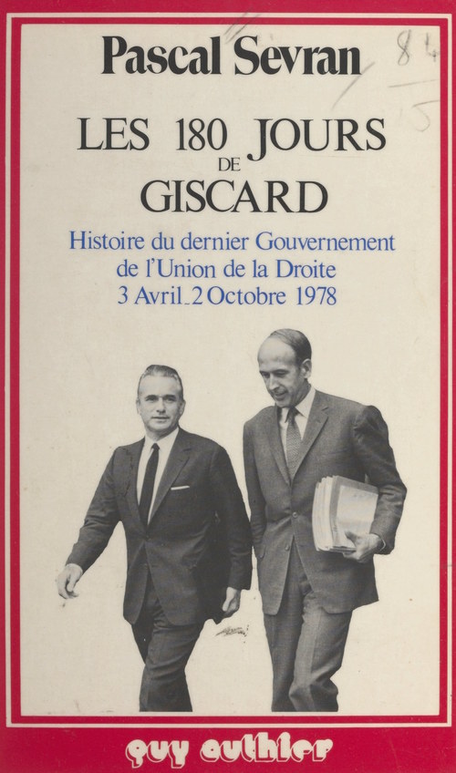 Couverture ebook de Les 180 jours de Giscard, de Pascal Sevran