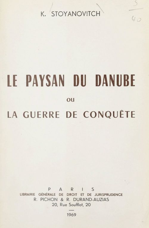 Couverture ebook de Le paysan du Danube, de Konstantin Stoyanovitch