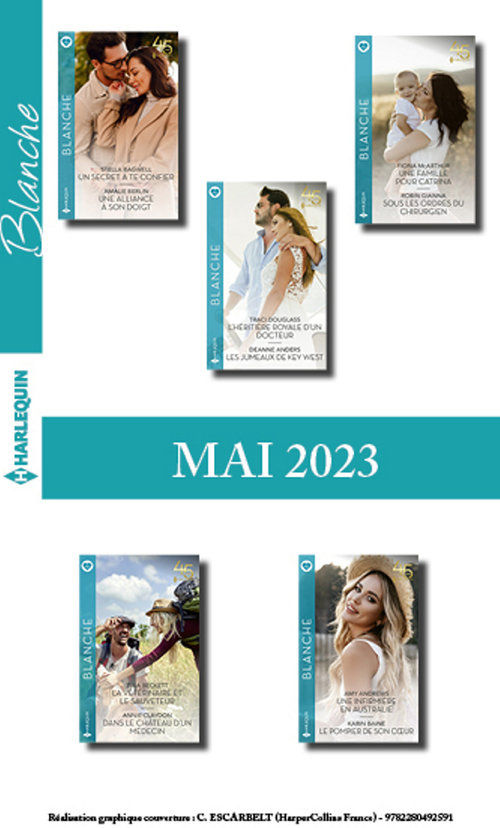 Couverture ebook de Pack mensuel Blanche - 10 romans (Mai 2023), de Collectif