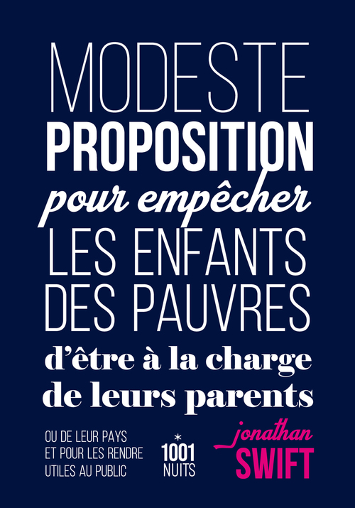 ebook cover of Modeste proposition pour empêcher les enfants des pauvres d'être à la charge de leurs parents, by Jonathan Swift