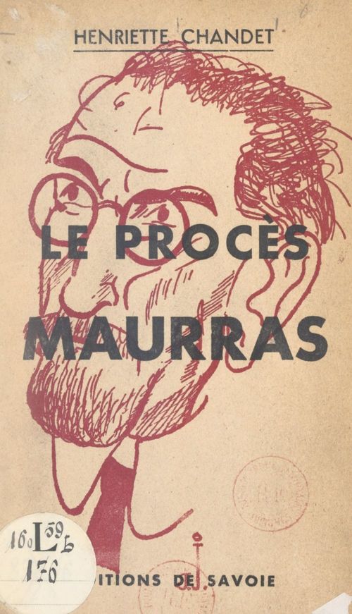 ebook cover of Le procès Maurras, by Henriette Chandet