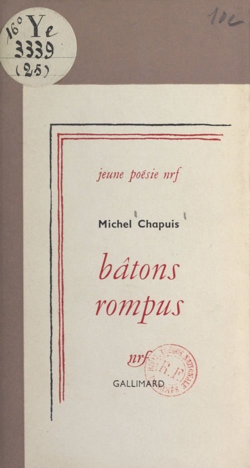 Couverture ebook de Bâtons rompus, de Michel Chapuis